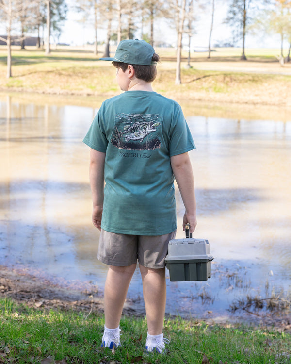 Set The Hook SS- Marine Green