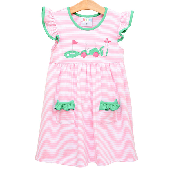 Gone Golfing Ruffle Pocket Dress