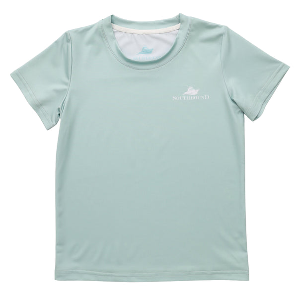Performance Logo Tee- Mist