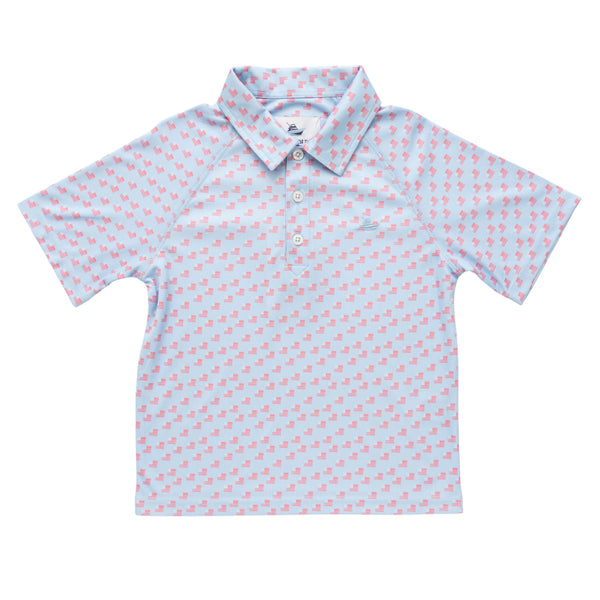 Flags Print Polo