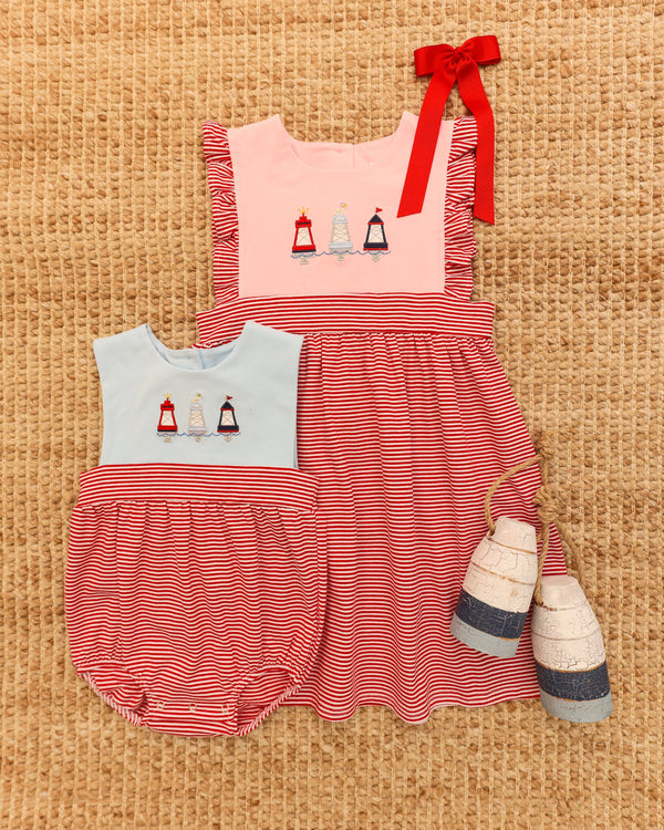 Red, White, and Buoy Sophia Dress