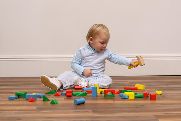 Samuel Romper- Light Blue