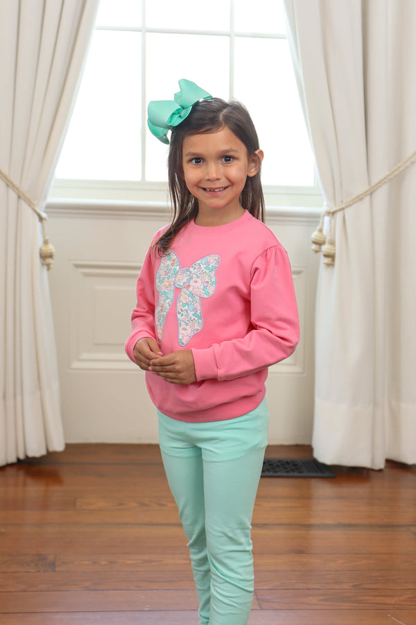 French Terry Pullover- Bow