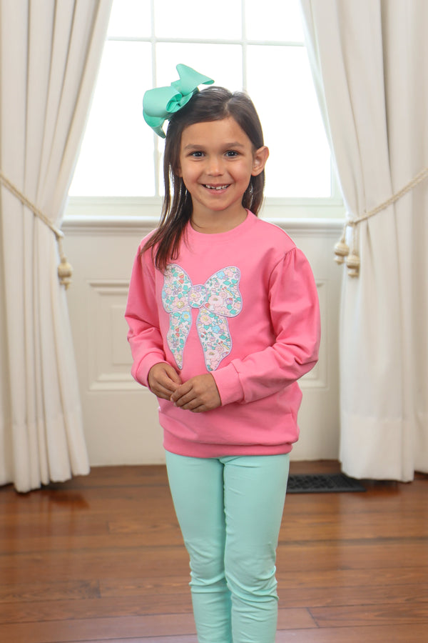 French Terry Pullover- Bow