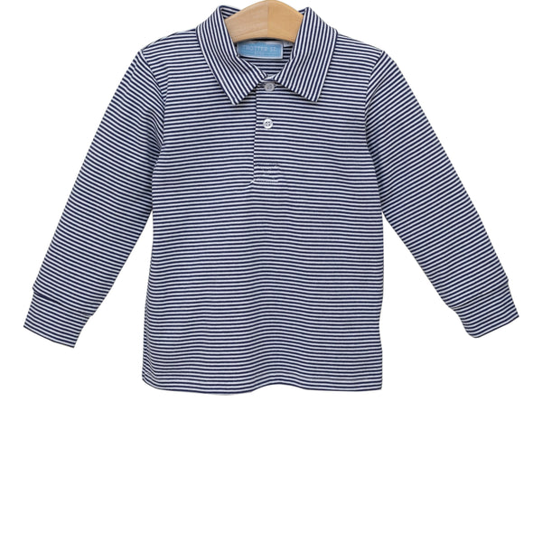 Jackson Polo- Navy Stripe