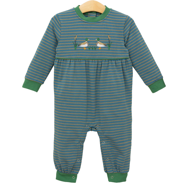 Mallard Embroidery Romper