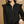Load image into Gallery viewer, Ruffle Shoulder Quarter-Zip Pullover- Black
