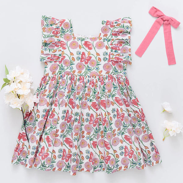 Elsie Dress - Butterfly Vines