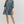 Load image into Gallery viewer, Floral Ruffle Cuff Band ¾ Sleeve Dress- Teal
