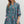 Load image into Gallery viewer, Floral Ruffle Cuff Band ¾ Sleeve Dress- Teal

