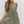 Load image into Gallery viewer, Botanical Print Puff Sleeve Dress- Hunter Green
