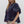 Load image into Gallery viewer, Puff Sleeve V-Neck Top- Navy
