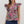 Load image into Gallery viewer, Multi-Floral Flutter V-Neck Band- Plum
