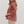 Load image into Gallery viewer, Floral Print 3/4 Sleeve Half Zip Top- Rust
