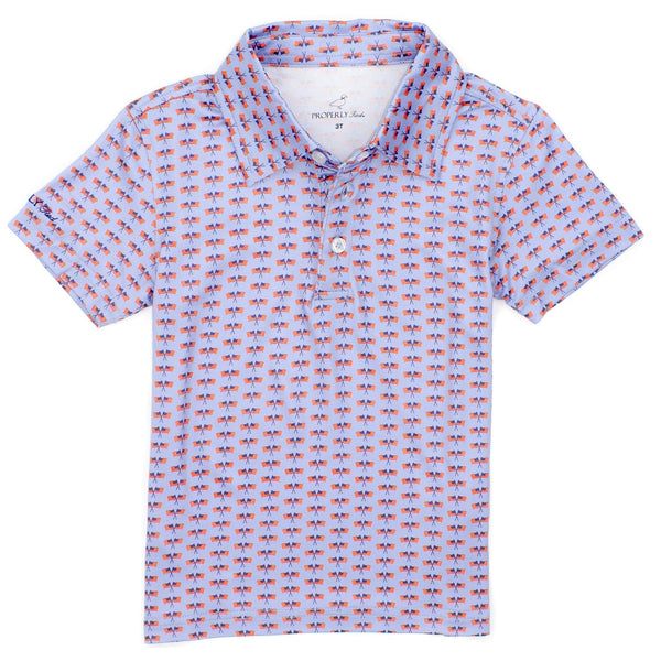 Inlet Polo- Freedom Flag