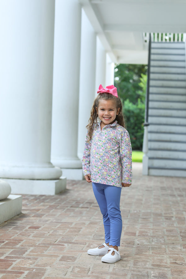 Floral 1/4 Zip Pullover Set