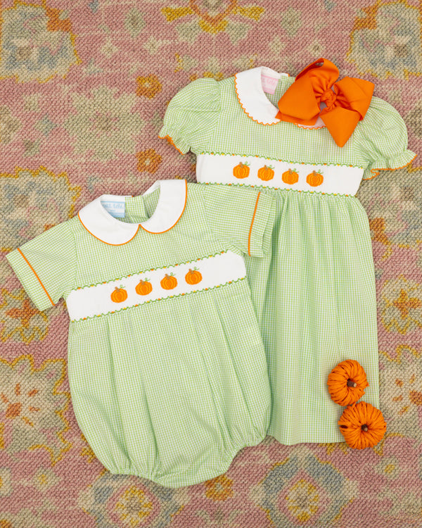 Pumpkin Bubble- Green Check