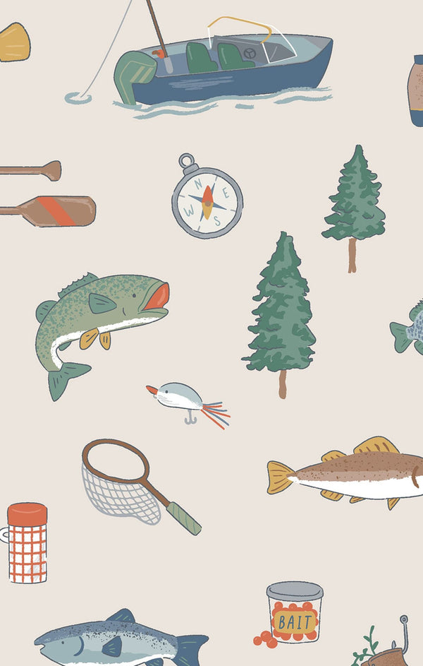 Fishing Things Bodysuit- Frosty Spruce