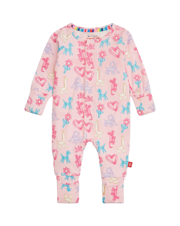 Party Animals Glow In The Dark Convertible Coverall- Pink