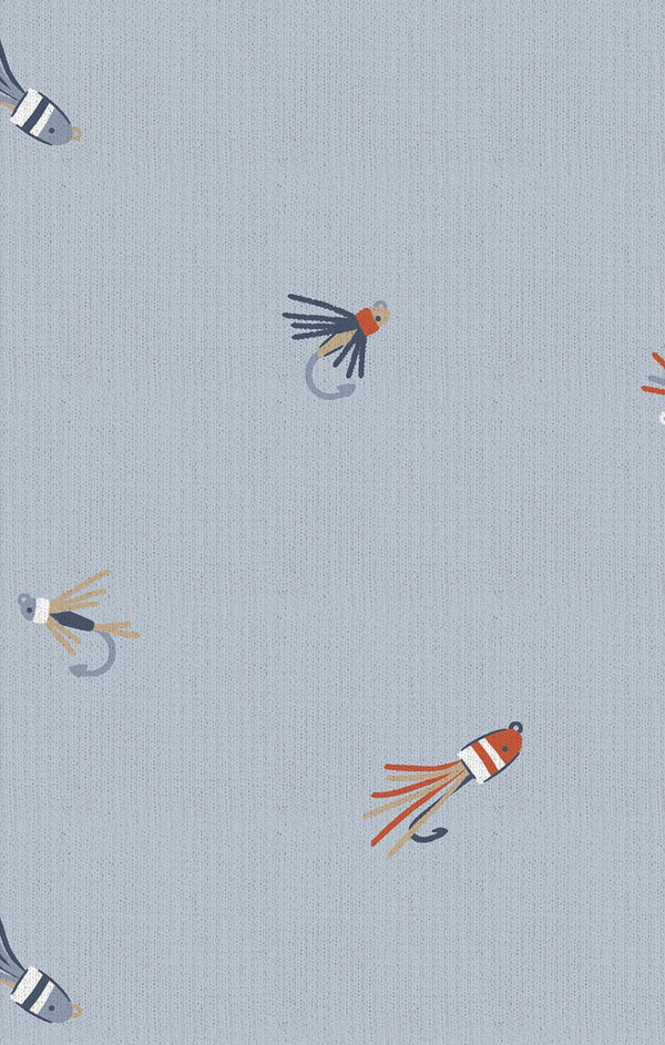 Fly Fishing Lures Bodysuit- Blue