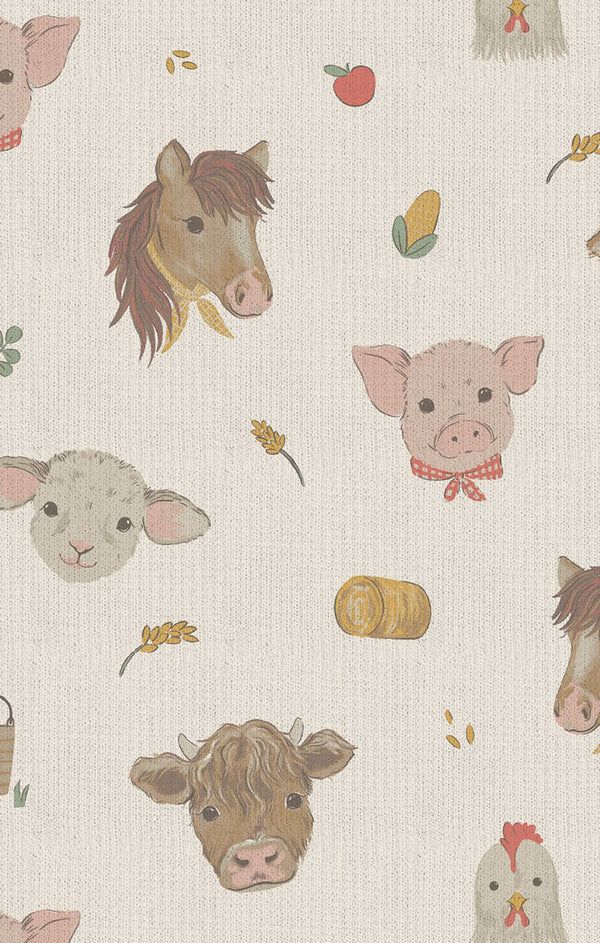 Vintage Baby Farm Animals Bodysuit