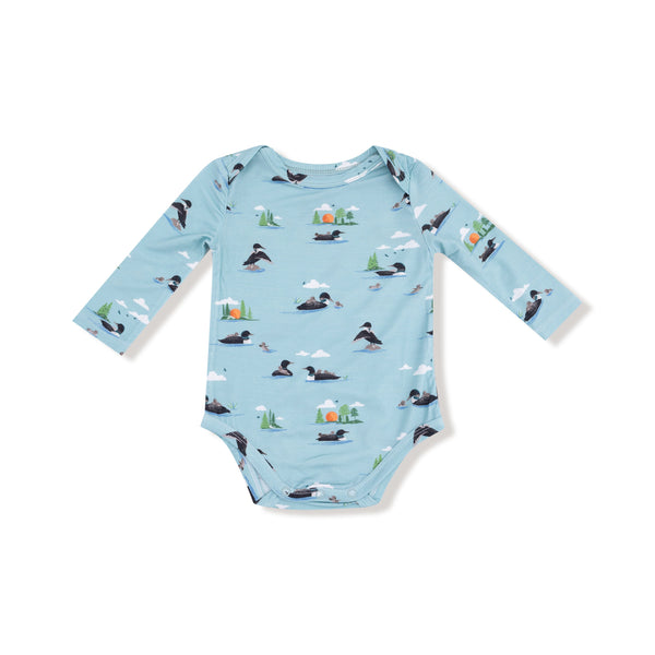 Loons Bodysuit- Cloud Blue