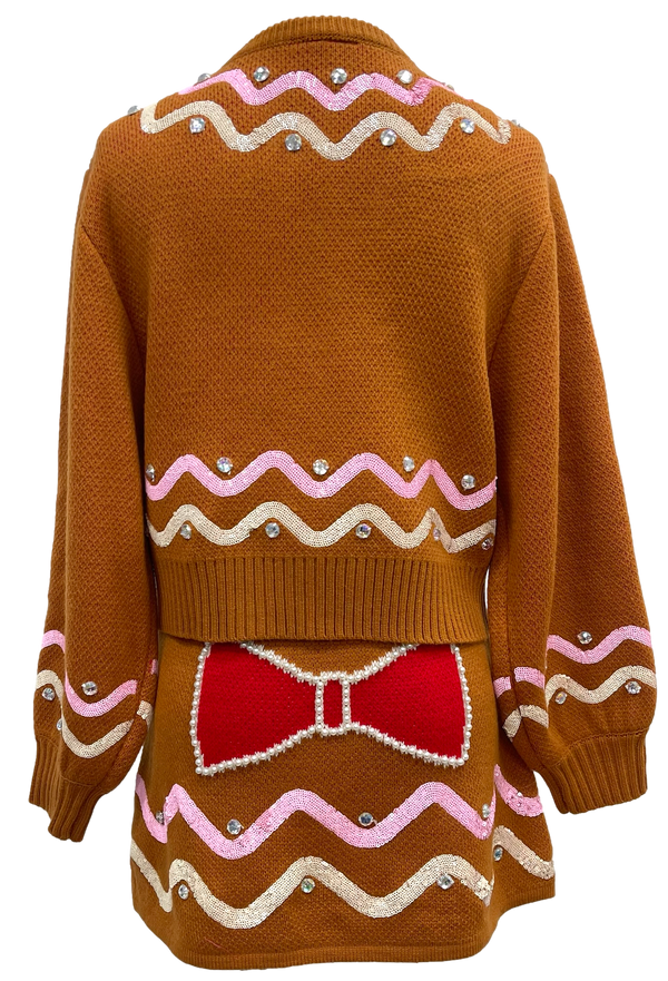 Brown Gingerbread Jewel Skirt- (Women's)