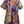 Load image into Gallery viewer, Multi Abstract Cotton Tiger Short Sleeve Dress- (Women's)
