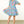 Load image into Gallery viewer, Tassel Tie Floral Striped Tiered Dress- Blue
