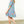 Load image into Gallery viewer, Tassel Tie Floral Striped Tiered Dress- Blue
