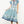 Load image into Gallery viewer, Striped Flutter Sleeve Floral Maxi Dress- Blue
