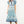 Load image into Gallery viewer, Striped Flutter Sleeve Floral Maxi Dress- Blue
