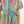 Load image into Gallery viewer, Tie Waist Puff Sleeve Print Dress- Green
