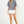 Load image into Gallery viewer, Puff Sleeve Velvet Trim Floral Top- Blue
