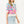 Load image into Gallery viewer, Short Sleeve Floral Knit Top- Blue
