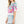 Load image into Gallery viewer, Short Sleeve Floral Knit Top- Blue
