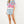 Load image into Gallery viewer, Short Sleeve Floral Knit Top- Blue
